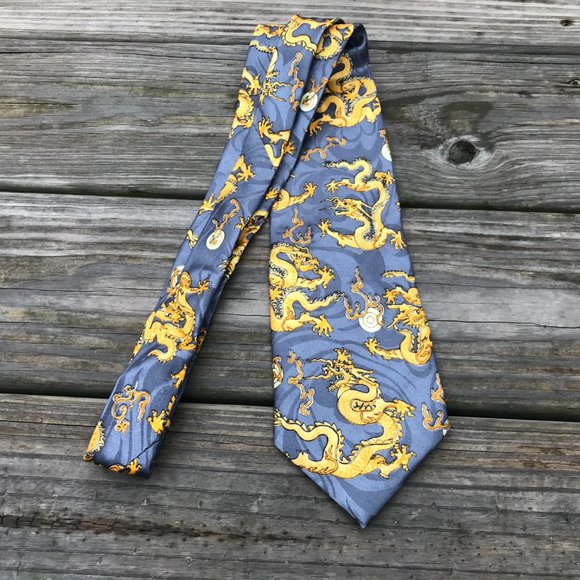 Gold City Tie Handmade Men Tie Neck Tie 100% Silk - Picture 3 of 9
